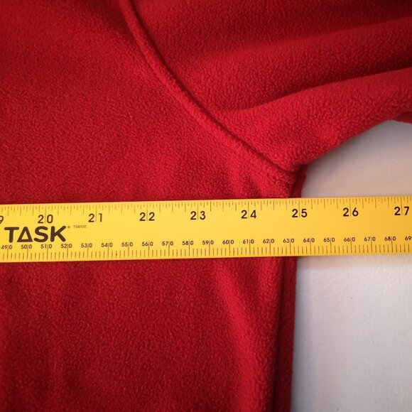 Nevada Men's 1/4 Zip Red Fleece Pullover - Picture 7 of 9